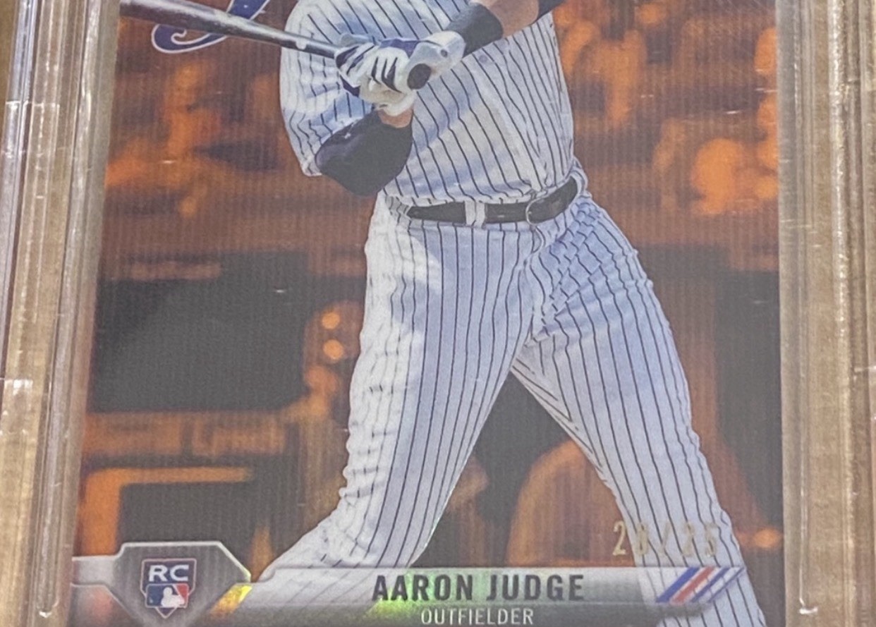 2017 Bowman Chrome Aaron Judge Orange Refractor/25. BGS 10 Pristine. view 2