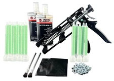 8422 PANEL BONDING ADHESIVE KIT WITH: GUN, MIXERS, SPREADERS, BRUSHES, & SCREWS.