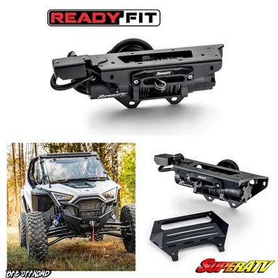 SuperATV POLARIS RZR PRO XP 6000 lbs 2020+ Ready-Fit Winch Plug & Play W/ Mount