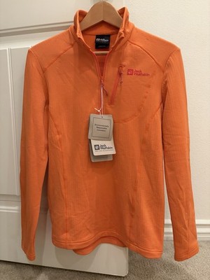 NWT Jack Wolfskin Kolbenberg Women's Half Zip Fleece Jacket Size Small