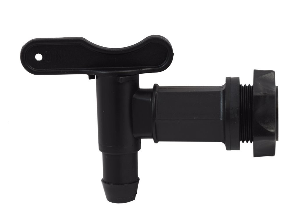 Black Quickserve Tap + Back Nut for Fermentation Vessel or Pressure Barrel New