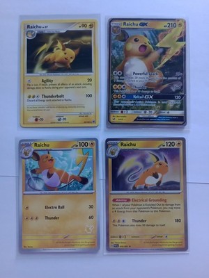 Pokémon Karten Raichu Konvolut Sammlung Holo GX Stamped Rare Full Art TCG Restposten