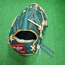 Rawlings Softball Glove Pitcher All-Round Model Dark Green Gold High Class