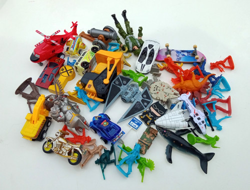 Assorted Toys from Kids Junk Drawer (Vehicles+Figurines & More) Lot #2