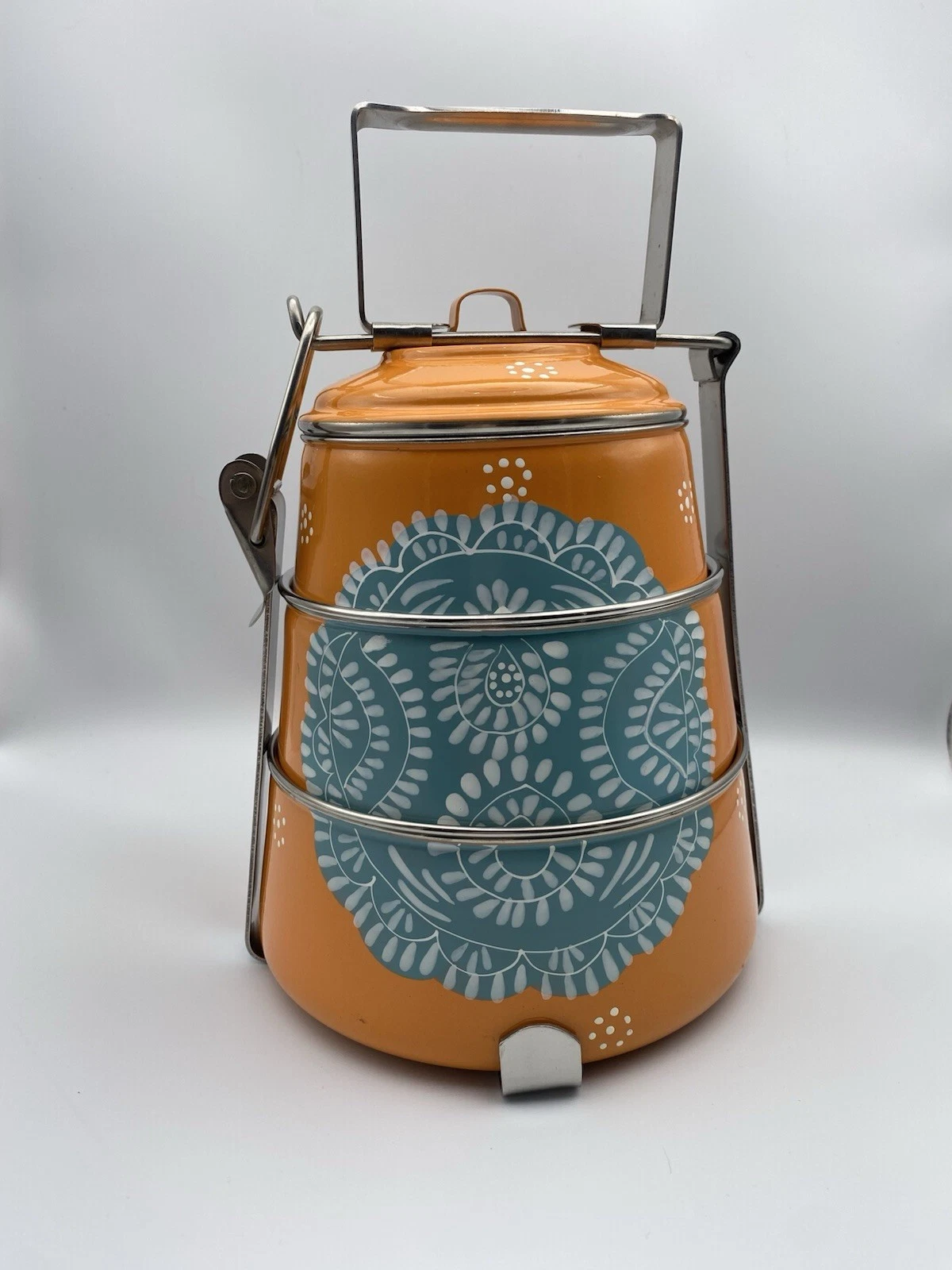 Ten Thousand Villages Steel Tiffin Container - Thumbnail 2