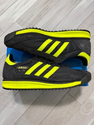 Adidas Originals SL 72 RS IG4647 Black/Solar Yellow Shoes Sneakers Men Size 7.5