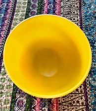 Kristallklangschale Gelb Durchmesser 20cm, Höhe 18cm, Ton B Top
