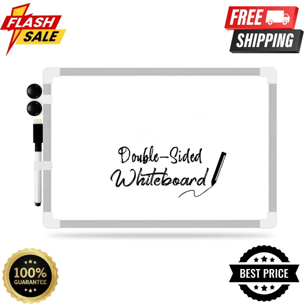 AIBULO Dry Wipe Magnetic Whiteboard with Eraser – A4, 20x30cm, 30x40cm & 35x50cm | Mini