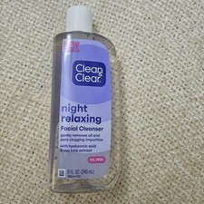 Clean  Clear Night Relaxing Facial Cleanser Oil Free 8oz  See Seller's Note