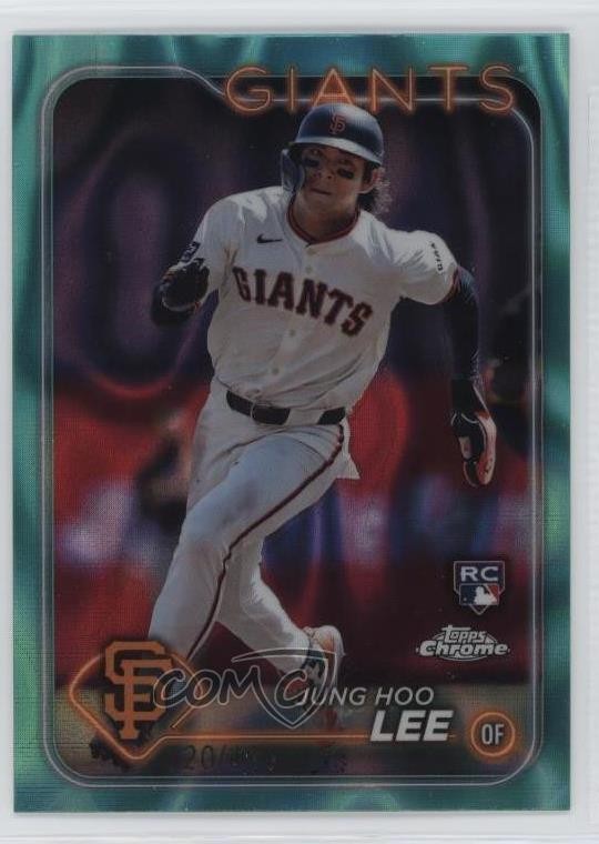 2024 Topps Chrome Aqua Lava Refractor 20/199 Jung-Hoo Lee Jung Hoo Lee #201 02d2