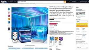 Aurora Lampe Sternenhimmel Projektor 18 Led Color Nothern Lights Polarlichter