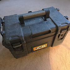 JCB 221 Site Tool Box Black Storage Box With Carry Handle 20 X 13 X 12" Approx
