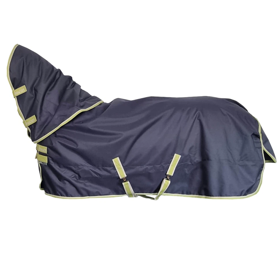 Bucas 125 Grey/Lime Outdoordecke 100g mit Halsteil Oasis Turnout Weidedecke - Bild 2 von 2