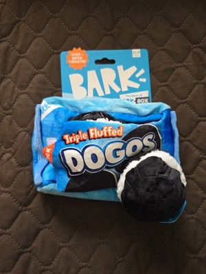 New Bark Box   Dogo Dunkers   3 Piece Dog Toy Oreo Package & 2 Cookies