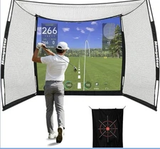 *NEW* MangoStar 11x8 FT Golf Hitting Simulator Net w/Impact Screen