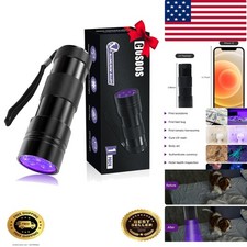 Black Light UV Flashlight, 12 LED Handheld Black Light, Small UV Lights 395nm...
