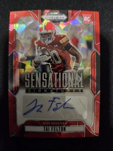 2025 Panini Prizm Draft Picks Football Red Ice Tai Felton #SS-TFN