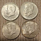 1964 Kennedy Silver Half Dollar Coins Lot of 4 Circulated