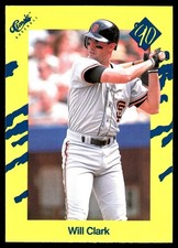Will Clark 1990 Classic Yellow #T7 Giants MLB READ FREE SHIPPING AutographDen
