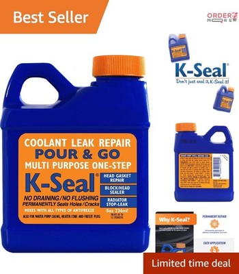 Coolant Leak Repair 8oz Liquid Sealant for Radiator Head Gasket Engines