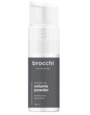 Brocchi Coconut Oil Matte Hair Volume Powder Styling Texture All Hair Types 