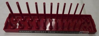 Hansen Global 1401 1/4'' Drive SAE Socket Tray USA