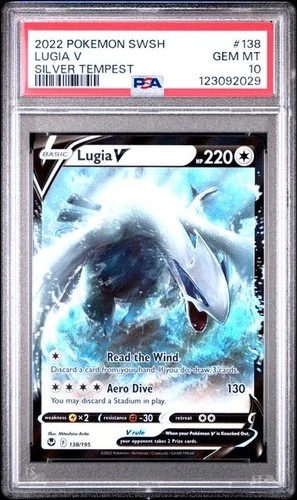 PSA 10 Lugia V 138/195 SILVER TEMPEST Ultra Rare GEM MINT Graded Pokemon Card