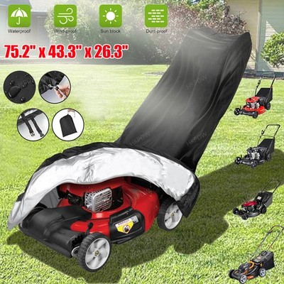 #ad Waterproof Heavy Duty Lawn Mower Cover UV Protector Push Mower Cover Universal $12.59