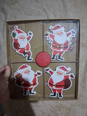 New SHEFIELD HOME CHRISTMAS TAGS- SANTA 4 DESIGNS/ 20 PIECES