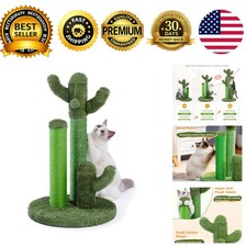 Cat Scratching Post 27 Cactus Cat Scratcher with Toy Ball Large