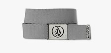 Volcom Men's Circle Web Belt Gray 1.5" W Lightweight Nylon One Size New