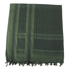 p Kefiah (Shemagh) verde-nero  (110 x 110 cm)