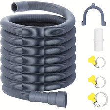 Universal Washing Machine Drain Hose Flexible Dishwasher Extension Kit 1.5M-2.5M