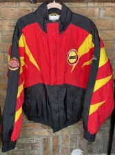 Vintage Puffer Jacket Rockets Houston 1980's Apex One Multicolor Size Large