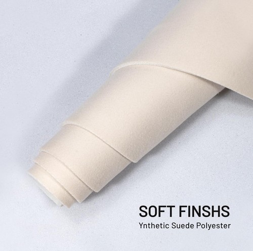 Beige Automotive Suede Headliner Fabric with Foam Backing Car DIY Replacement - Picture 2 of 15