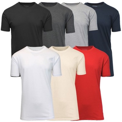 Men s 2-PACK Crew Neck Casual T-Shirts | Cotton Blend Tees (S-3XL) (FREE SHIP)