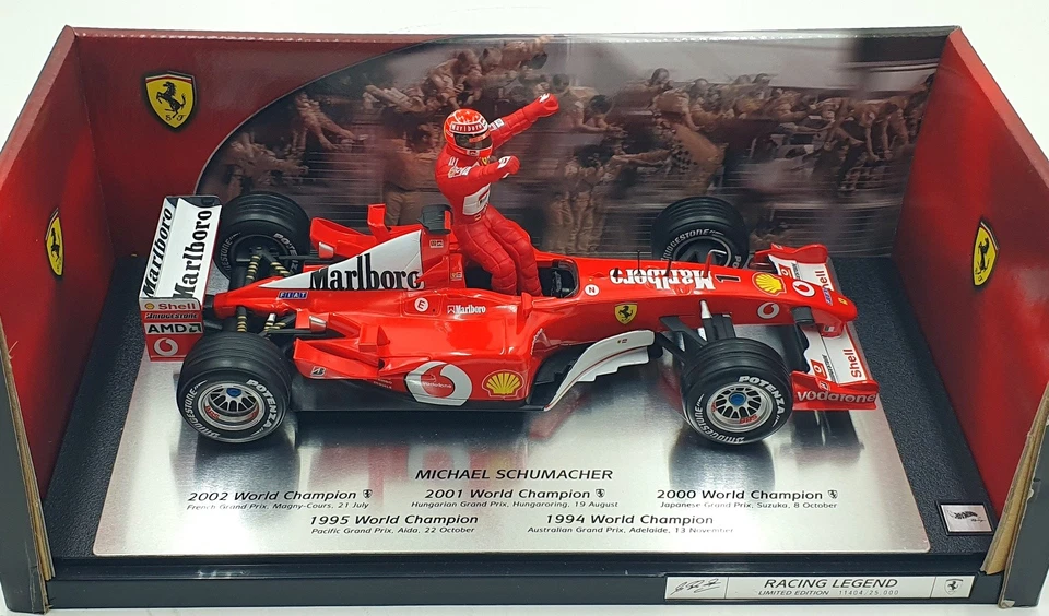 Hot Wheels 1/18 Scale Diecast 54614 - Michael Schumacher 1994 - 2002 World Champ - Image 4 of 4