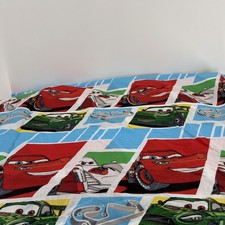 Disney Pixar Cars Movie Twin Size Flat Sheet Never Used