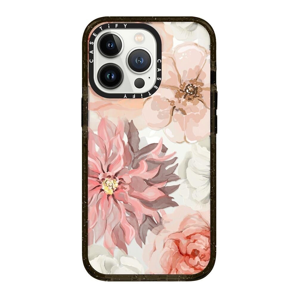 CASETiFY Impact Case for iPhone 13 Pro in Pretty Blush Clear Black