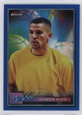 2021 Topps Finest Blue Refractor 142/150 Jason Kidd #32 HOF 13c1