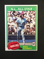 Mike Schmidt 1981 TOPPS Baseball Card #540 NM