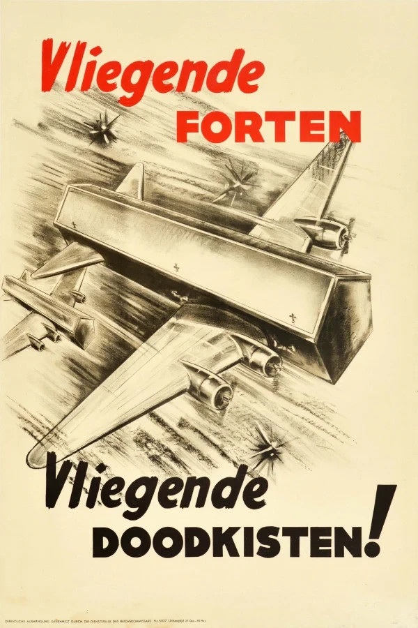 Flying Coffins WWII Anti Allied Vintage World War 2 Poster Print