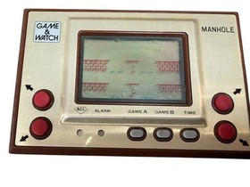 Nintendo Game  Watch Manhole MH-06 Gold Series Wide Screen Handheld Game VIDEO