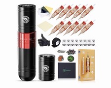 Dragonhawk A2 Wireless Tattoo Pen Kit with 2 Batteries Adjustable Stroke 2.4-4.2