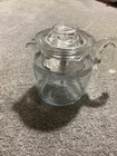 VTG PYREX Flameware  Glass Stove Top Coffee Percolator 6 Cup Complete MCM