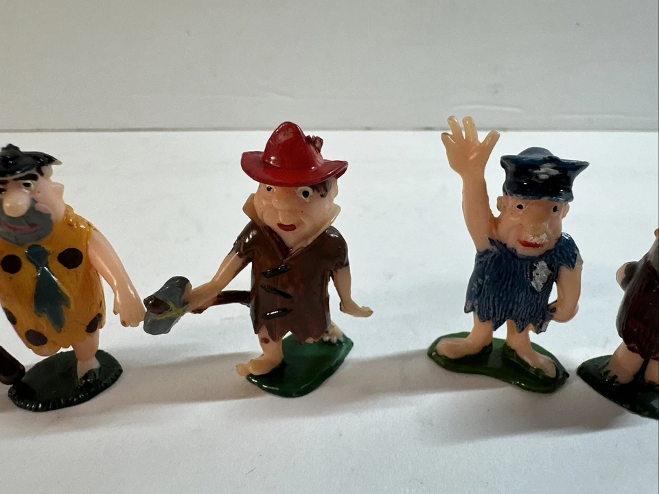 Hanna-Barbera Tinykins 1961 Flintstones Conjunto de 6 ~ Fred Barney - Imagem 3 de 4