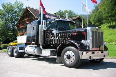 LKW Foto Peterbilt 379 Zugmaschine USA schwarz Cheetah #i4ia