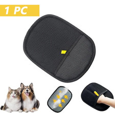 Pet Hair Removal Tool Reusable Static Removal Gloves, Double-Sided Grooming Glov