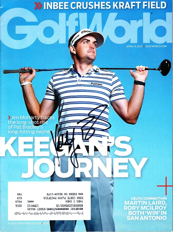 5 revistas de golf Keegan Bradley autografiadas firmadas autografiadas 2025 Team USA Ryder Cup Foto 3 de 3