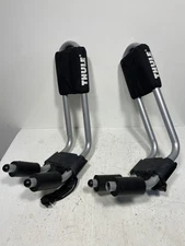 Set of Thule 835XTR Hull-a-Port Kayak Carrier Racks Paddle Surf Board - READ